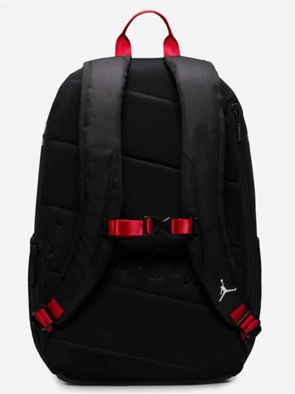Jordan Black Backpack with Red Accents and White Jumpman